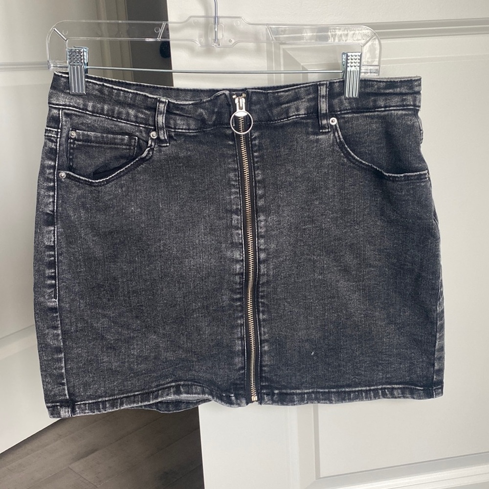 Garage denim skirt